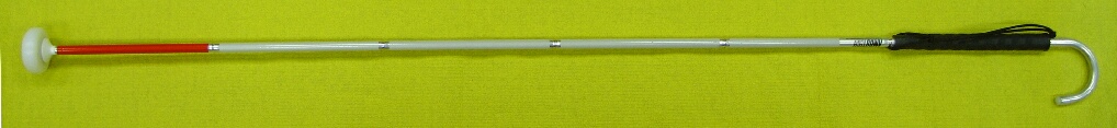 Langstock, Faltstock 6-teilig Aluminium mit Haken