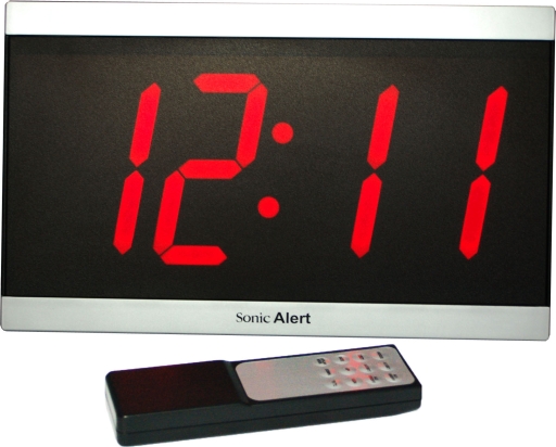 Stand- oder Wanduhr, LED mit Wecker