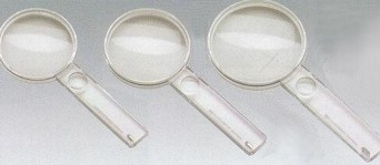 Bikonvexlupen – Leseglas mit Zusatzlinse 2,5x + 5x