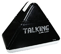 Sprechende Weckuhr - Pyramide schwarz