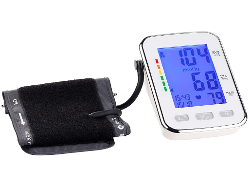 Medizinisches, sprechendes Oberarm-Blutdruckmessgerät, XXL-Display, Speicher