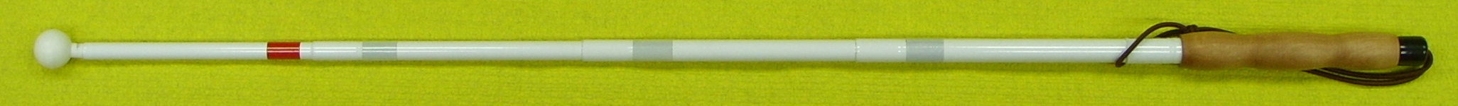 Langstock, Faltstock 5-teilig Aluminium, Ledergriff