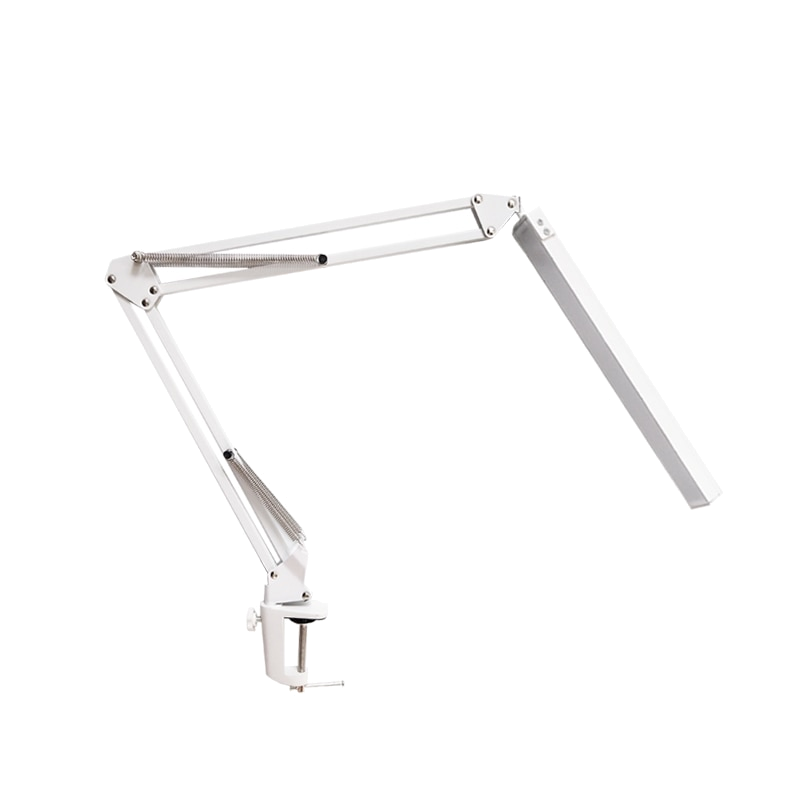 LED Schreibtischlampe mit langem, flexiblen Arm, weiss