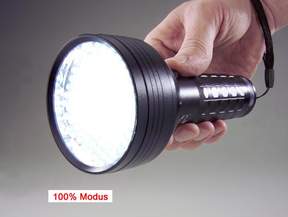 Wetelux Aluminium - Taschenlampe mit 109 weißen LEDs