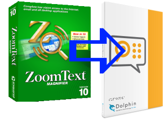 Crossupdate von ZoomText5 Magnifer auf SuperNova Magnifier» Großschriftsoftware, Bildschirmvergrößerung