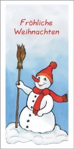 taktile Glückwunschkarte: Schneemann