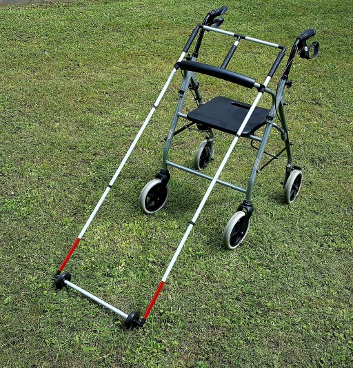 Rollator-Stock, faltbar mit 2 Schaftstangen