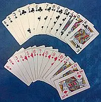 Braillekartenset mit 54 Karten