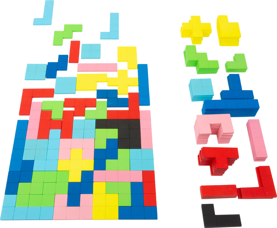 Geometrische Formen – Puzzle, Tetris zum Fühlen