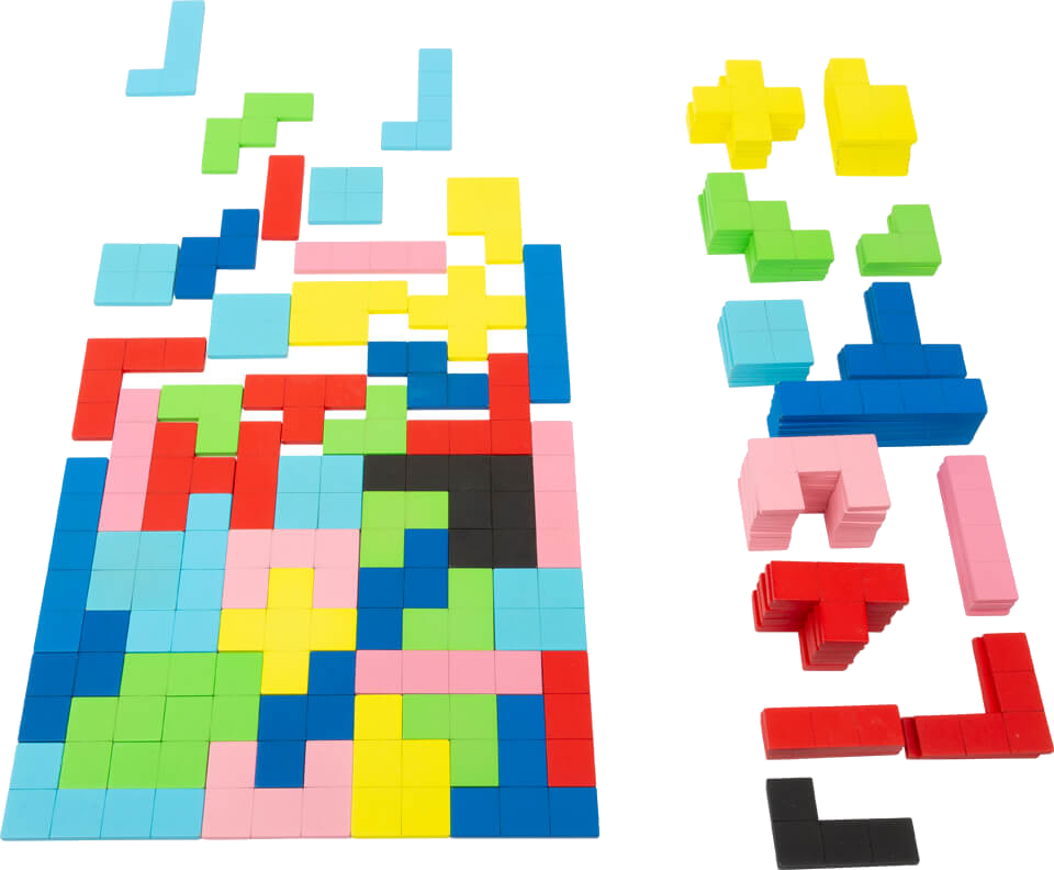 Geometrische Formen Puzzle, Tetris zum Fühlen