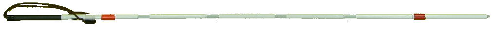 Signal- Taststock 7-teilig, Faltstock-, Aluminium