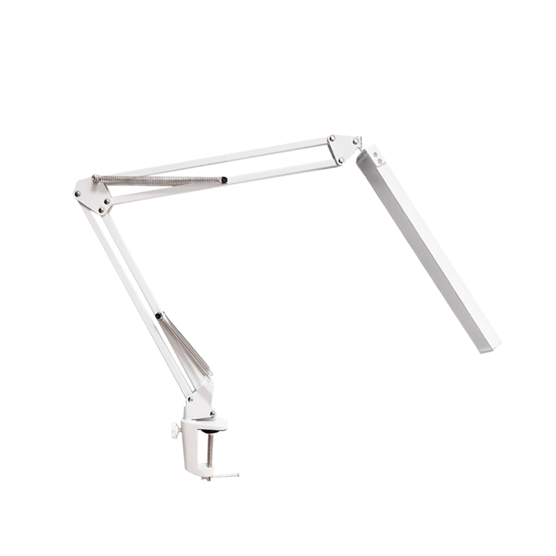 LED Schreibtischlampe mit langem, fexiblen Arm, weiss